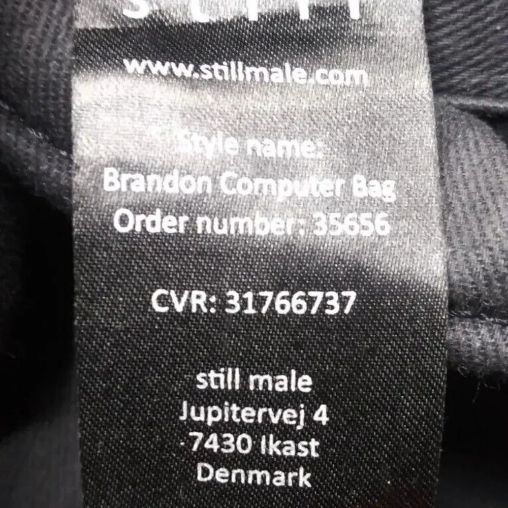 STILL Men's BRANDON Leather Briefcase  Computer Bag Nordic Man Bag  Denmark